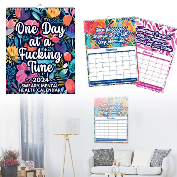 Funny Mental Health Calendar 2024 Calendar DESK CALENDAR DESK Desk calendar