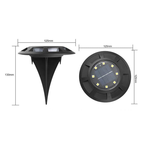 4stk Solar Ground Light LED Solar Lights 4STKSWHITE LYS HVIT 4PcsWhite Light