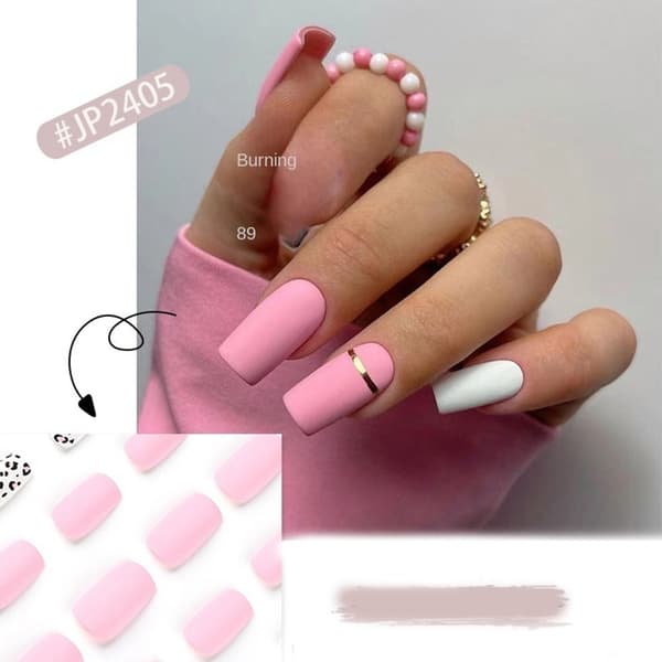 24stk False Nails Short Square JP2406 JP2406 JP2406