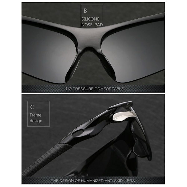 Sportsolglasögon för män Solglasögon NIGHT VISION NIGHT VISION Night vision