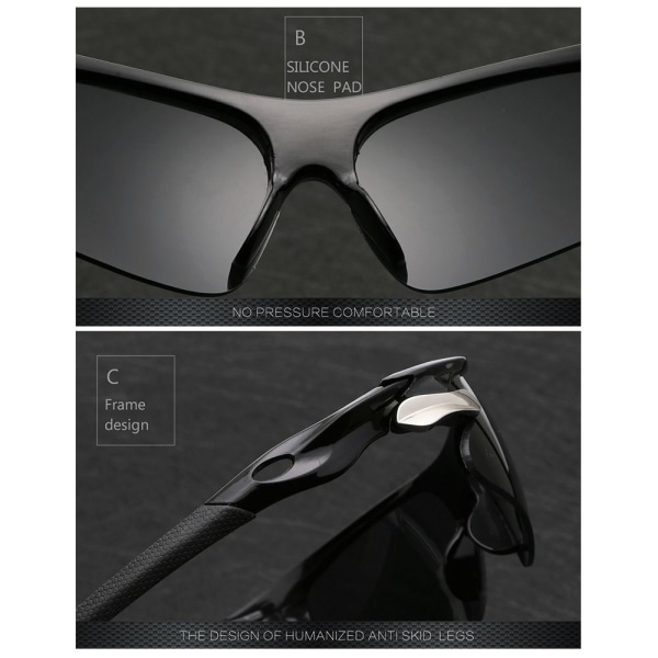 Sportssolbriller for menn Solbriller TRANSPARENT TRANSPARENT Transparent