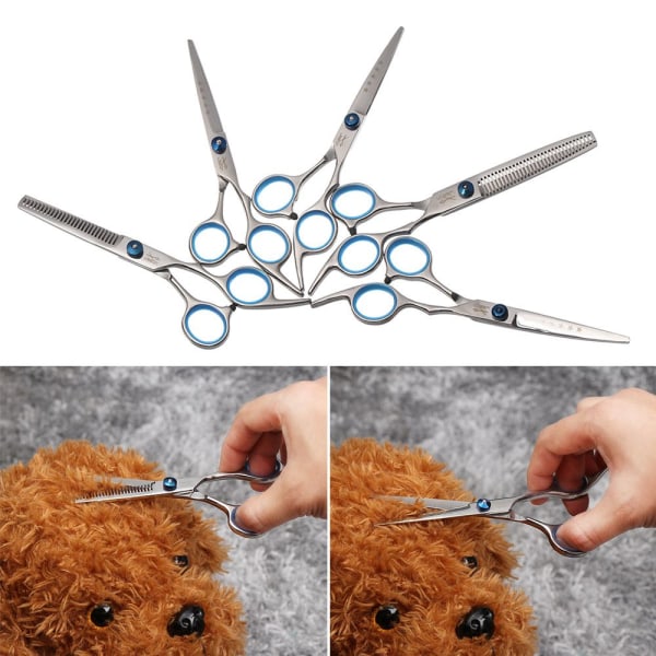 Pet Dog Grooming Gallringssax 7ich-Up Curved Scissors