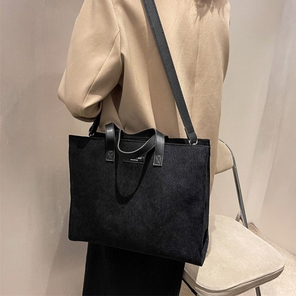 Kanvas Olkalaukku Ostoskassit KHAKI khaki