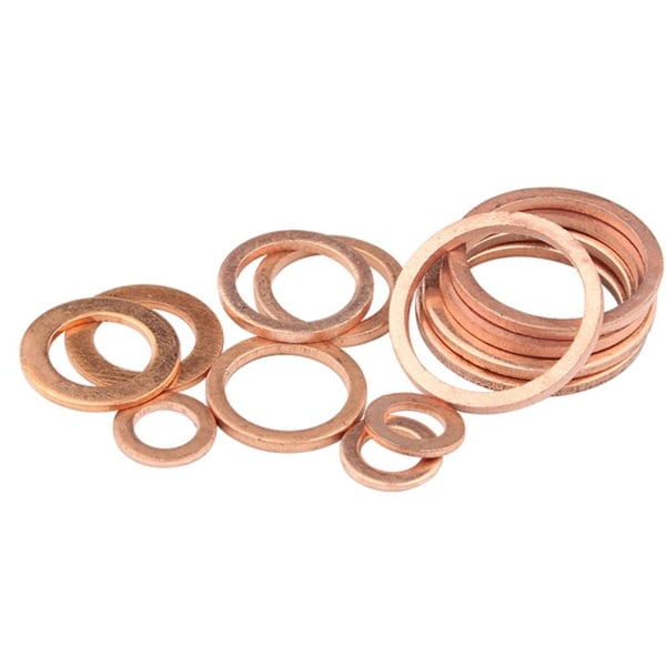 50 stk/100 stk kobberskive flad ringpakning 50 stk. M8X12X1MM 50Pcs M8x12x1mm
