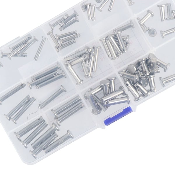 96 kpl Clevis Pins Steel Pins -valikoimasarja