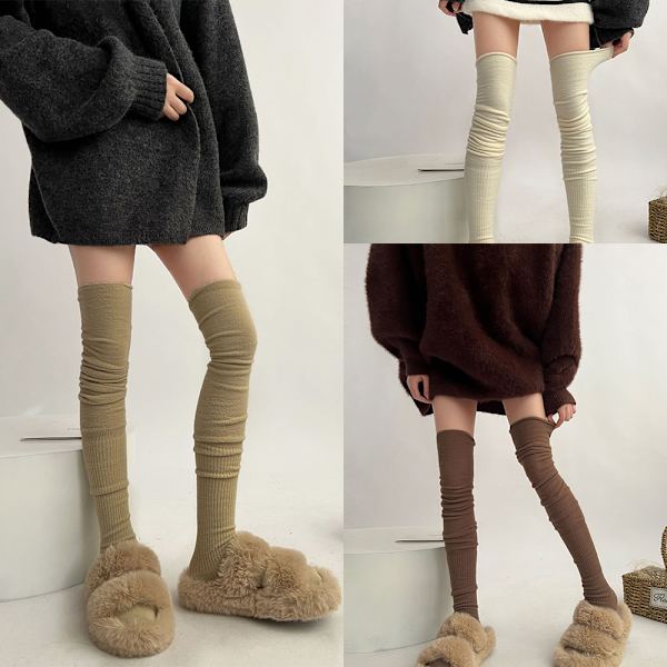 Over Knee Strømper Lår Tights HVID White