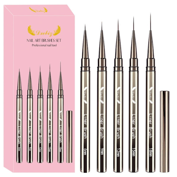 5 st Nagelpenna Set Set Trådritspenna