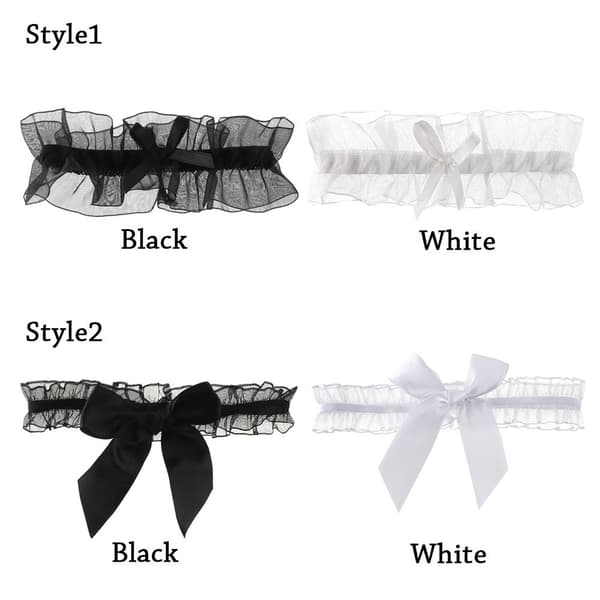 1 stk. Strømpebåndslårring SORT STIL2 black style2