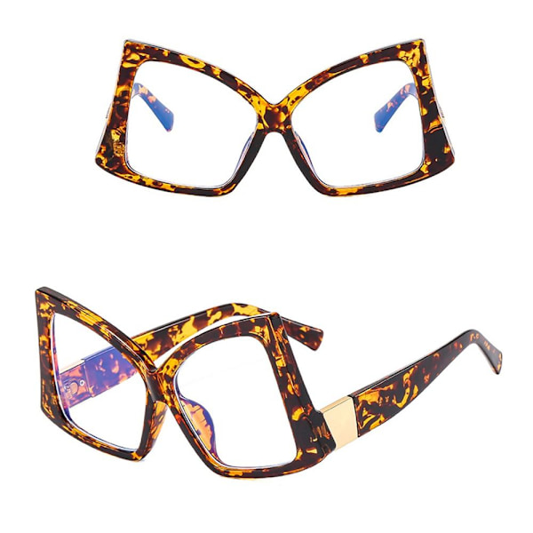 Anti-Blue Light Briller Overdimensionerede briller LEOPARD PRINT Leopard print