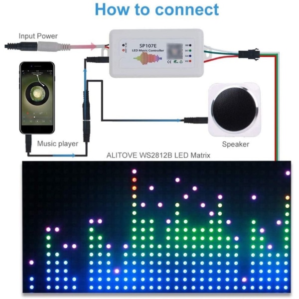 Led Pixels Strip Controller Led Light Controller SP107E SP107E SP107E