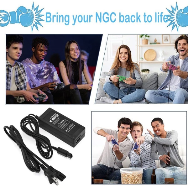 för Nintendo NGC Gamecube-laddare EU PLUG