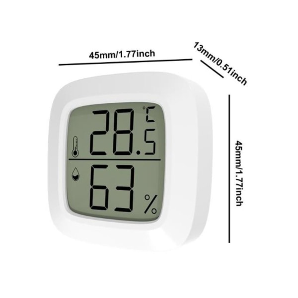 Digital temperaturfuktighetsmåler Elektronisk hygrometer Celsius degree