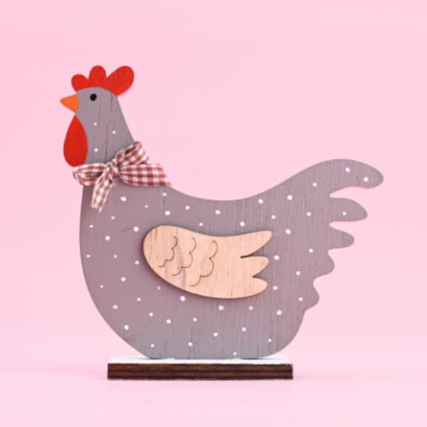 Hane Træ Craft Home Decor GRÅ Grey