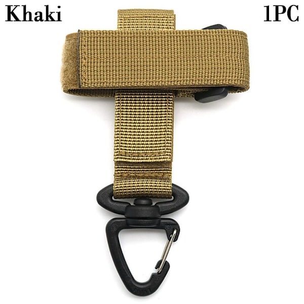 1/2 stk Taktisk karabinhage bælte D-ring karabinhage KHAKI 1 STK. Khaki 1pcStyle 2-Style 2
