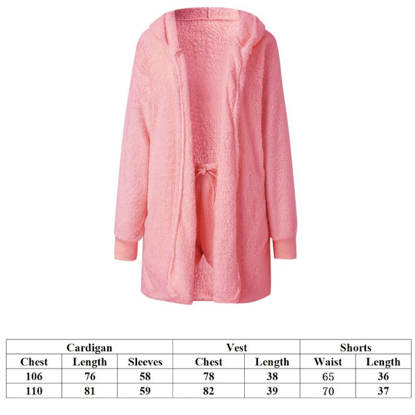Set, 3-osainen fleece-pyjamat PINK M Pink M