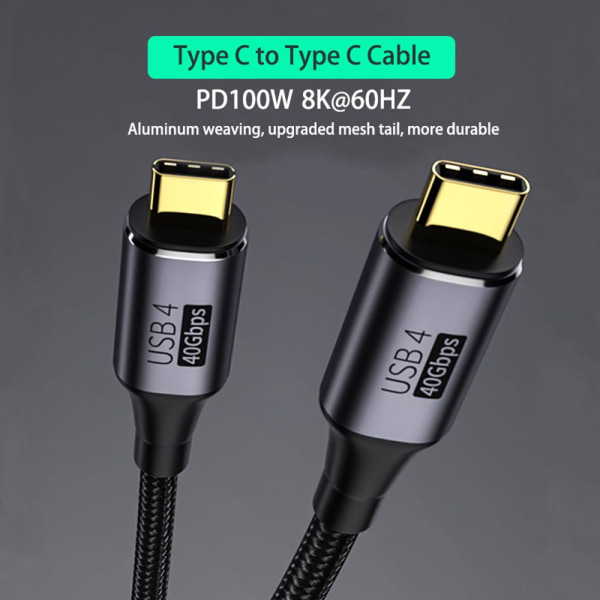 Typ C till Typ C-kabel USB 4.0 0.8M 0.8m