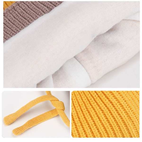 Neulottu Baby hattu cap ORANSSI orange