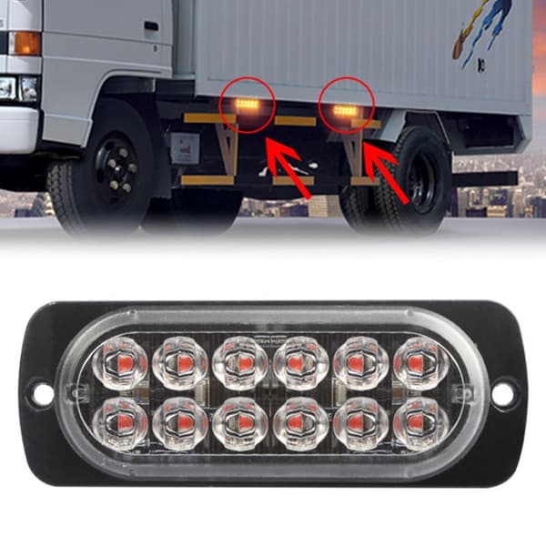 2 STK LED-sidemarkeringsindikatorlys Varsel baklys BLÅTT Blue