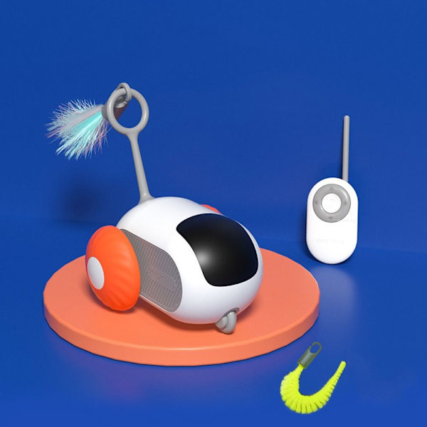 Electric Cat Toy Gravity Sports Car Cat Lelu ORANSSI Orange
