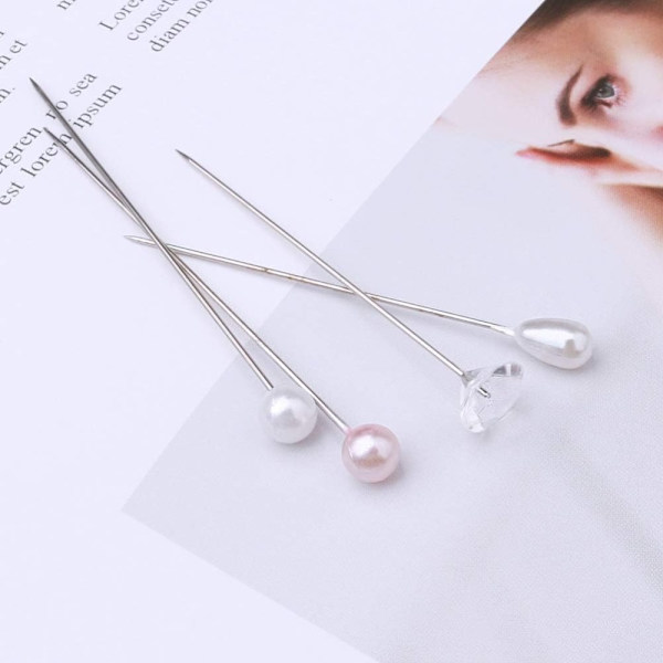 400 kpl Kukkakimppuneulat Flower Pin Pearl Head Pins