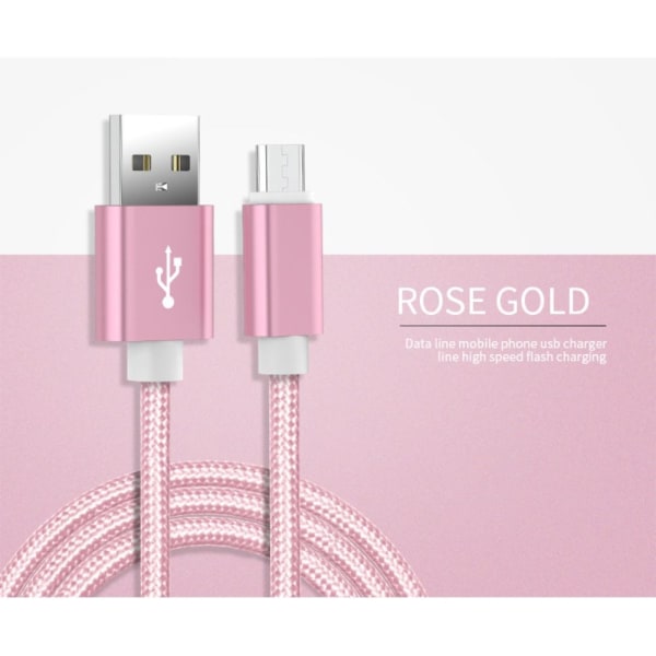 USB-C Lead Type-C Ladekabel ROSE GULD 2 METER Rose Gold 2 Meter