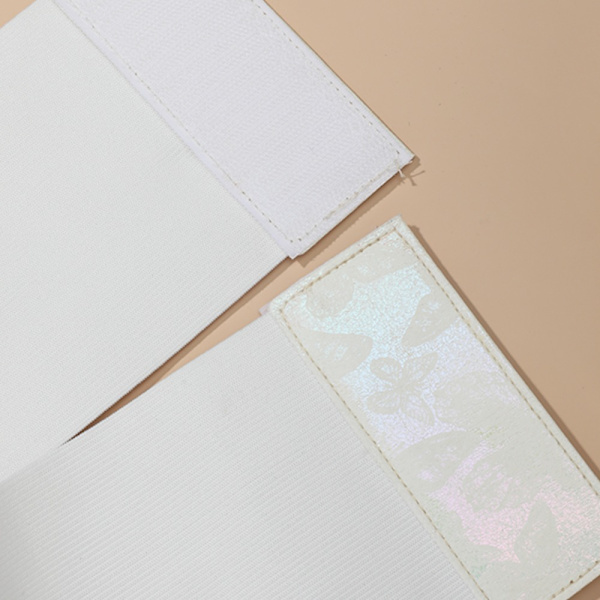 Unikt print dekor bälte kvinnlig midja korsett VIT white