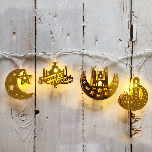1,65m 10LED LED Strängljus Ramadan Lantern VARM VARM warm