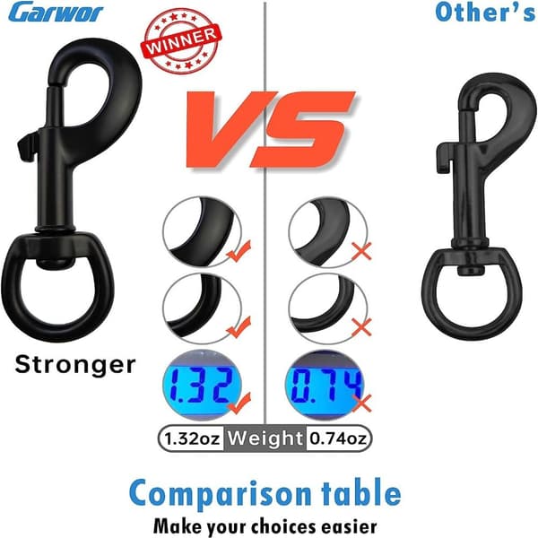 4 st Swivel Snap Hooks Hundkoppel Clips Trigger Snaps