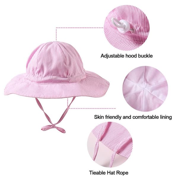 Bucket Hat Beach Cap BEIGE 52CM beige 52cm