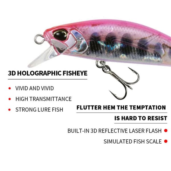 Minnow Bait kelluva viehe B B B