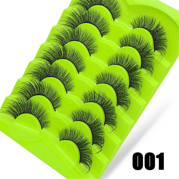Cat Eye Lashes Falska ögonfransar ser ut som förlängningar 001 001 001
