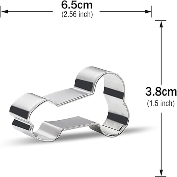 4 stk Kiksforme i rustfrit stål Creative Cookie Cutters SET