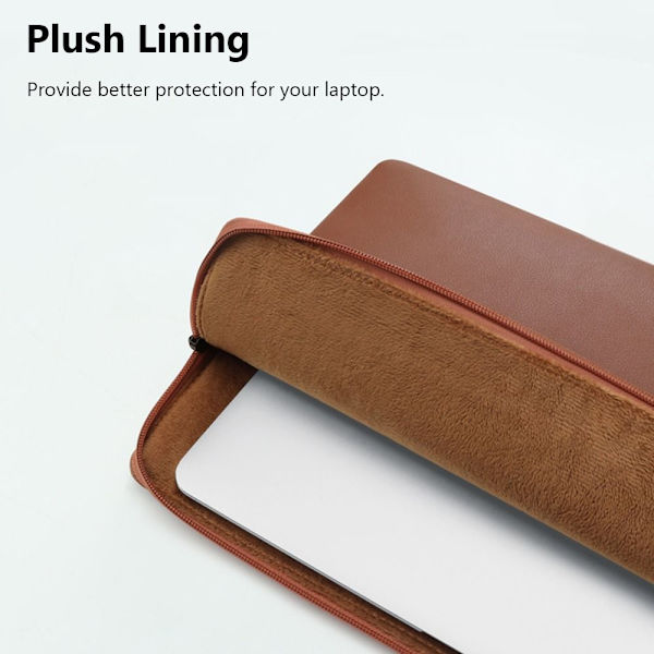 13 14 15 tums laptopfodral Ultrabookväska BRUN 14-15,4 tum Brown 14-15.4 inch