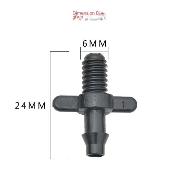 100 kpl liittimet Pipe Adapter Kasteluliitin 4/7 MM