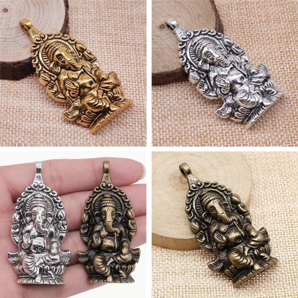 4 stk. Buddha Antik Hængende Elefant Buddha Hængende Copper