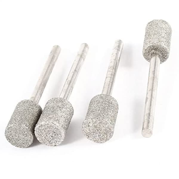 10 st sliphuvud diamantbelagd cylindertyp