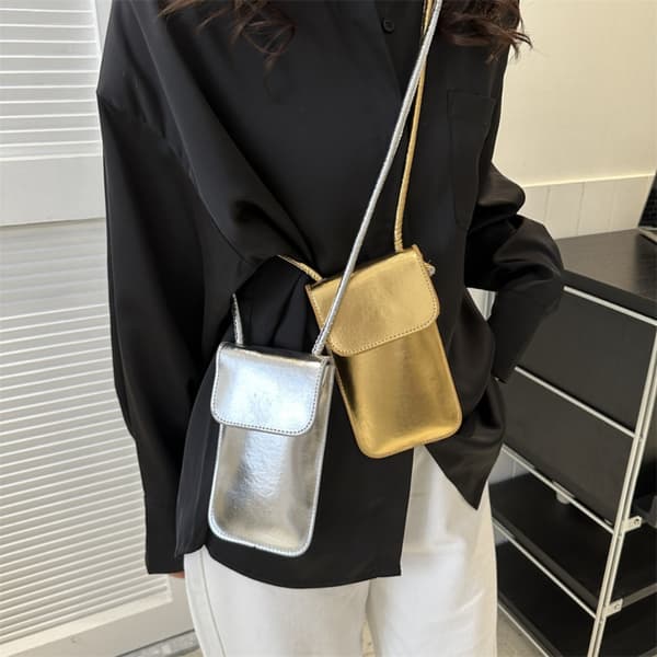 Axelväska Messenger Bag SILVER silver