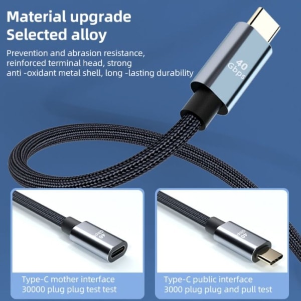 Typ-C förlängningskabel USB 4 Extend 0,3M 0.3m