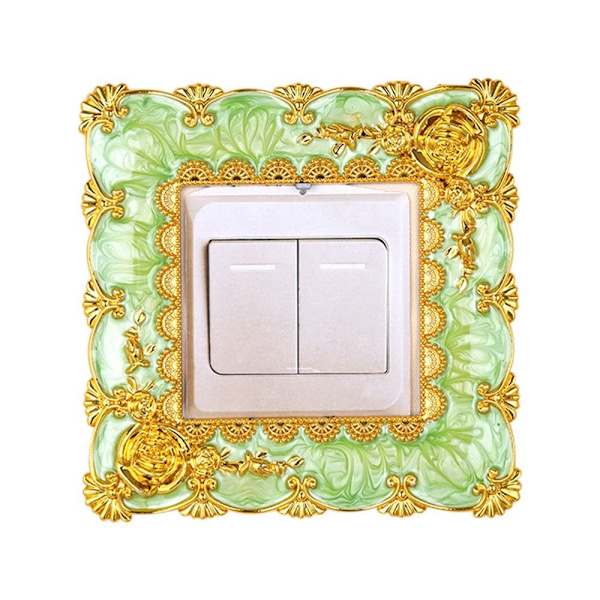 Enkel Ljusbrytare Cover Sockel Surround Ram GREEN&GULD green&gold