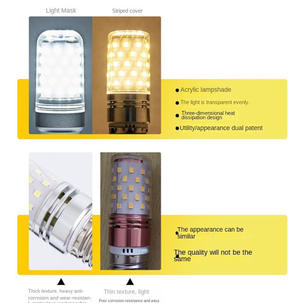 LED lys pære Ingen Flimmer Lys E27-16W E27-16W E27-16w