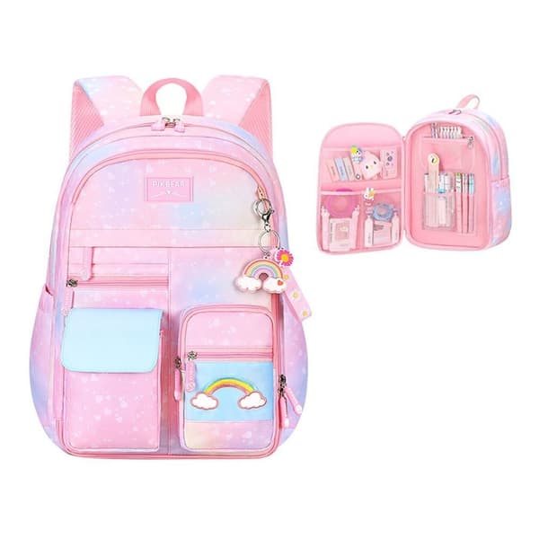 Skolväskor Student Ryggsäck ROSA L pink L
