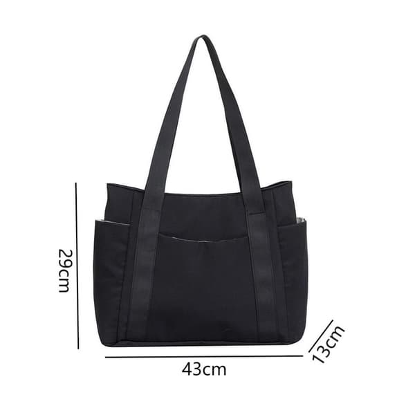 Satchel Bag Canvas Handväska GRÅ grey