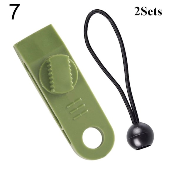 2st/2 set Tarp Clips Vindtät Clip Hook 7 7 7
