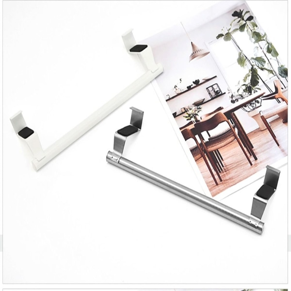 2 stk Håndkleholder Håndklestang HVIT white
