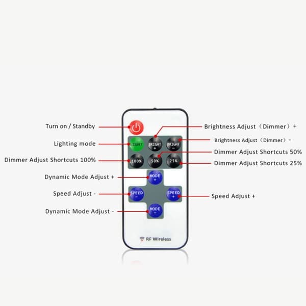 LED Lys Dimmer Lyskontroller For Lysstripe