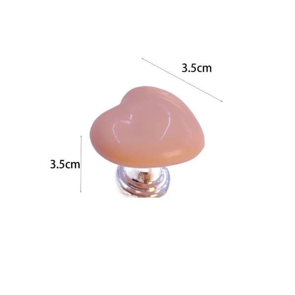 2 STK Hjerteformet toaletttankknapp spyleknapp ROSA pink