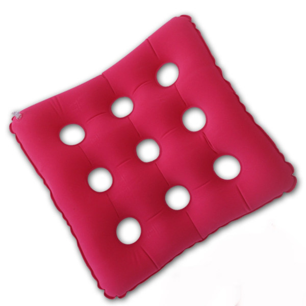 Oppustelig sædemåtte Øm luftpude ROSE RED rose red