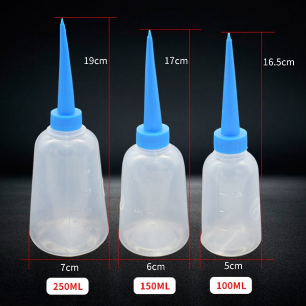 Plast klar spissen applikatorflaske 150ML 150ml