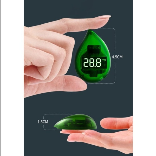 Termometer Temperaturmåler SVART Black