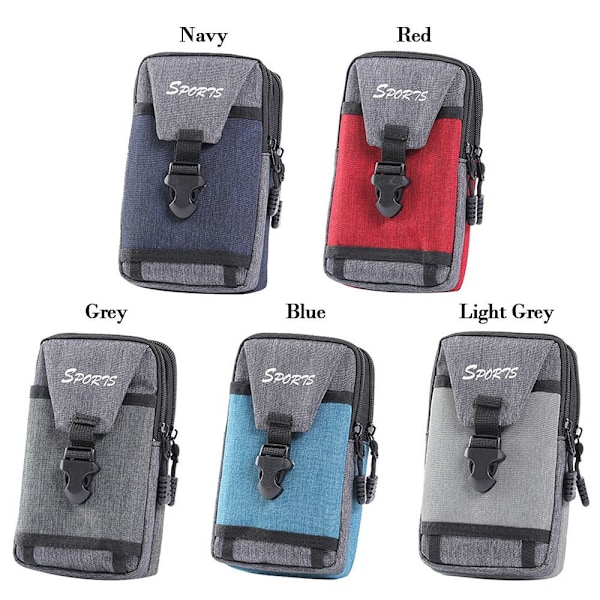 Tactical Molle Pouches Liten ficka GRÅ UTAN REMM UTAN Grey without Strap-without Strap